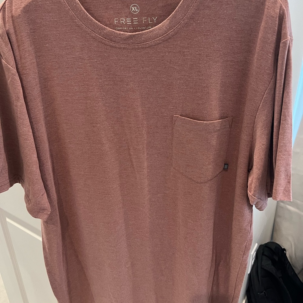 Free Fly Apparel Red Short Sleeve Tee
